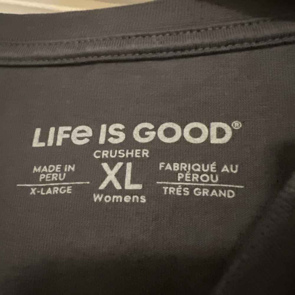 Life Is Good Long Sleeve Shirt Crusher Pierogis Womens XL NWT - Picture 4 of 5